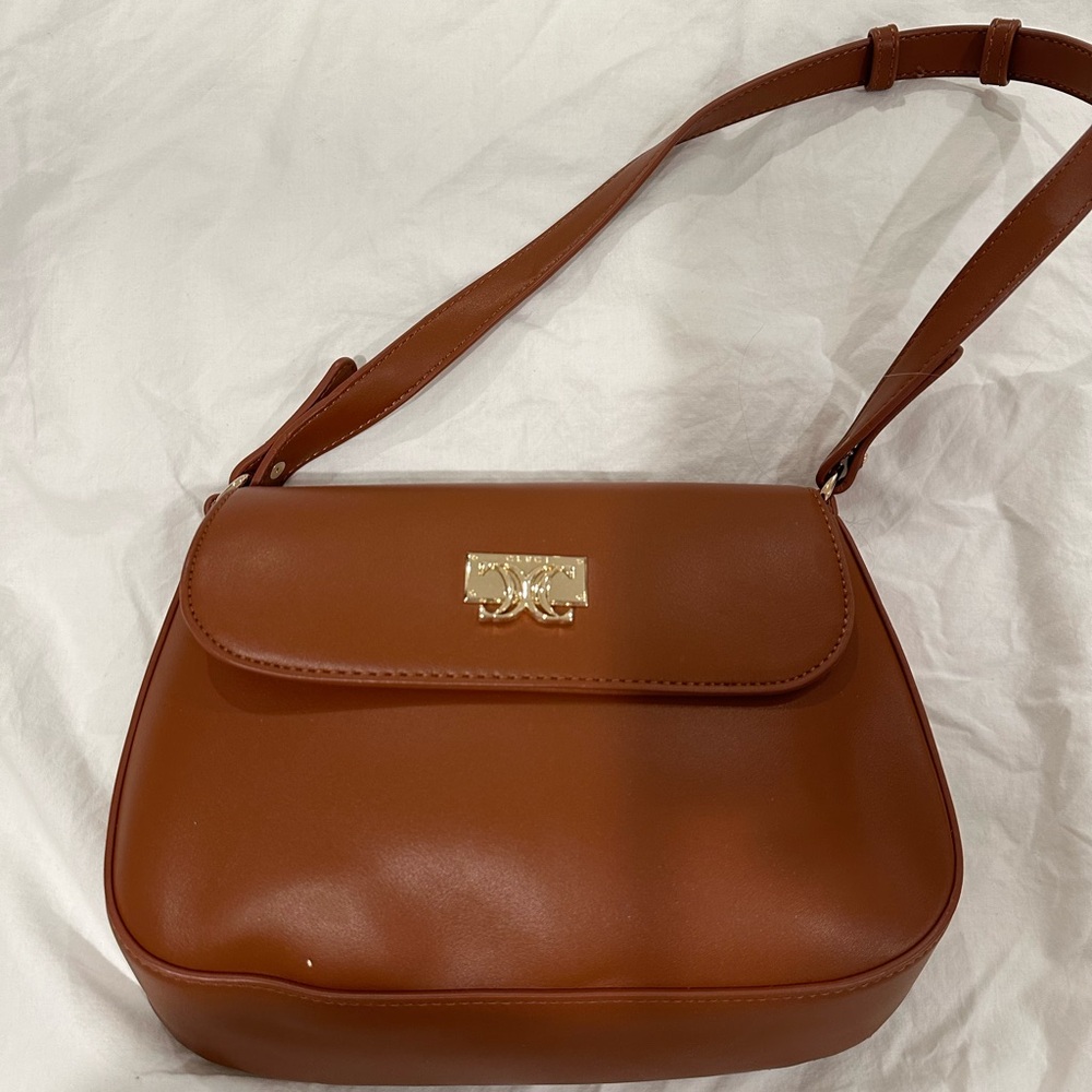 Brown Leather Shoulder Bag